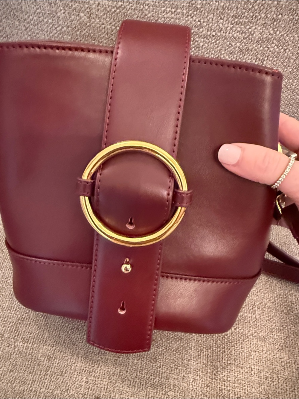 PARISA WANG Addicted mini backpack Bag in Deep Burgundy!!